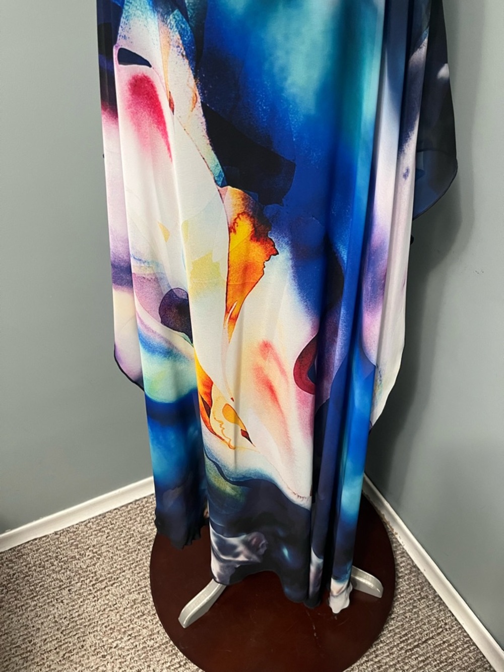 JOSEPH RIBKOFF flowy overlay dress women’s size 8 feminine beach resort wear - Picture 4 of 15